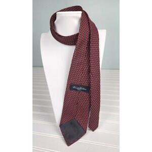 Brooks Brothers Necktie Mens OS Navy Red Christmas Tree Silk Italy USA